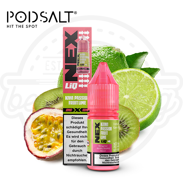 Pod Salt NexLiq NicSalt Kiwi Passionfruit Lime 10ml