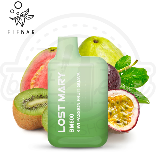 elfbar_lost_mary_kiwi_passionfruit_guave_600x600_best4ecig Lost Mary BM600 Einweg Vape - Kiwi Passionfruit Guave