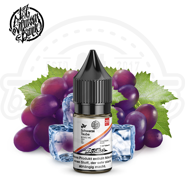 187_strassenbande_nicsalt_schwarze_traube_600x600_best4ecig 187 Strassenbande NicSalt Schwarze Taube 10ml