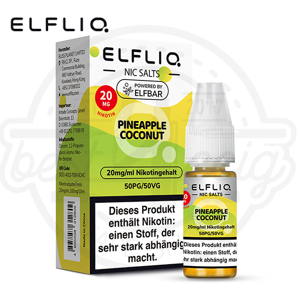 Elfbar Elfliq NicSalt Pineapple Coconut 10ml