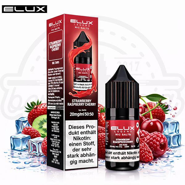 Elux Legend NicSalt Strawberry Raspberry Cherry 10ml