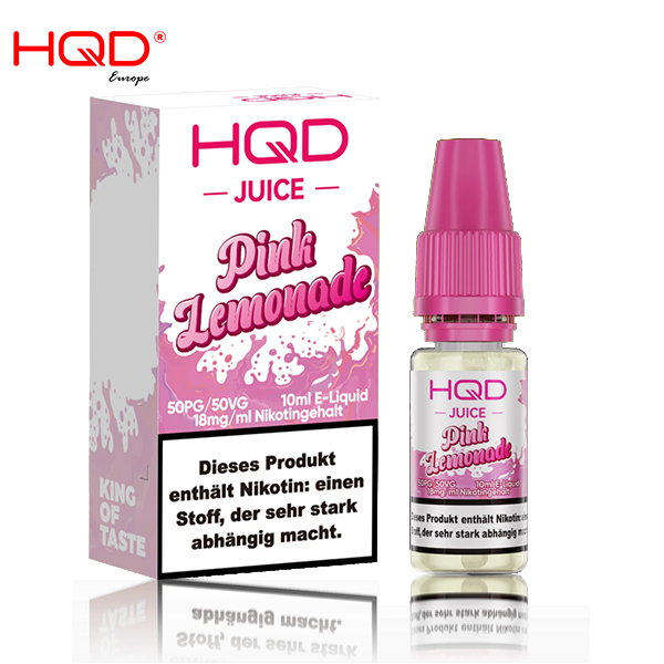 HQD Juice NicSalt Pink Lemonade 10ml 18mg