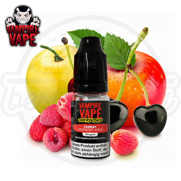 Vampire Vape Overdosed Nicsalt Cherry Raspberry Apple 10ml Vampire Vape Overdosed Nicsalt Cherry Raspberry Apple 10ml
