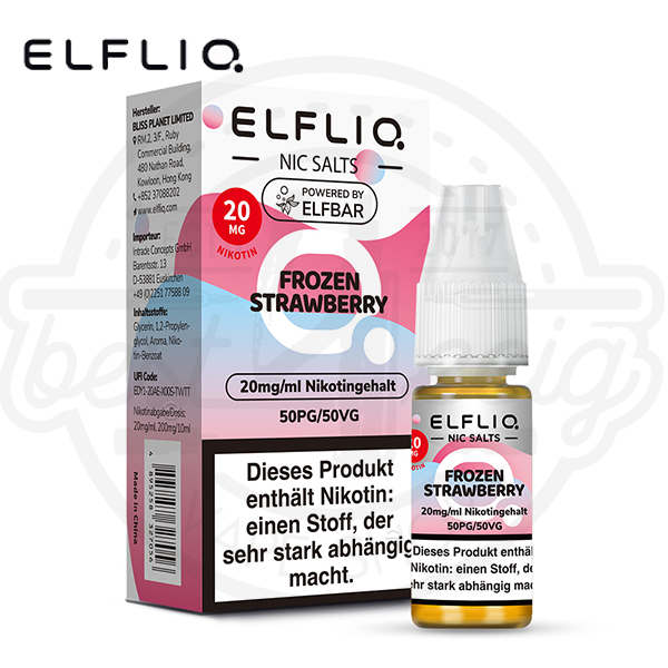 Elfbar Elfliq NicSalt Frozen Strawberry 10ml