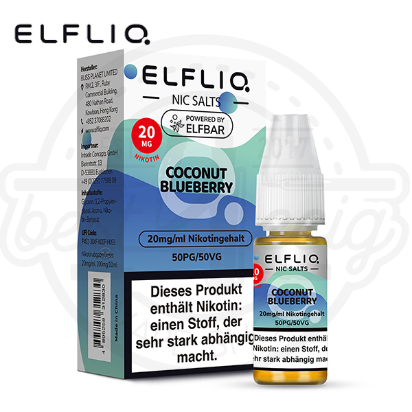 Elfbar Elfliq NicSalt Coconut Blueberry 10ml