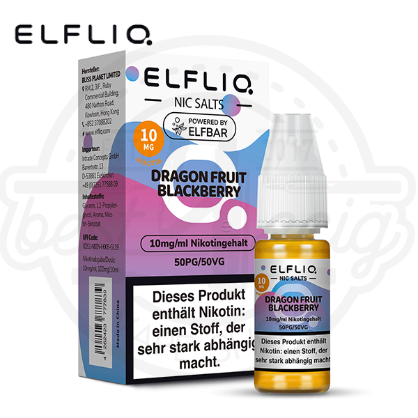 Elfbar Elfliq NicSalt Dragon Fruit Blackberry 10ml