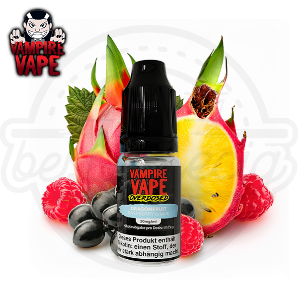 Vampire Vape Overdosed Nicsalt Dragonfruit Raspberry Grape 10ml Vampire Vape Overdosed Nicsalt Dragonfruit Raspberry Grape 10ml