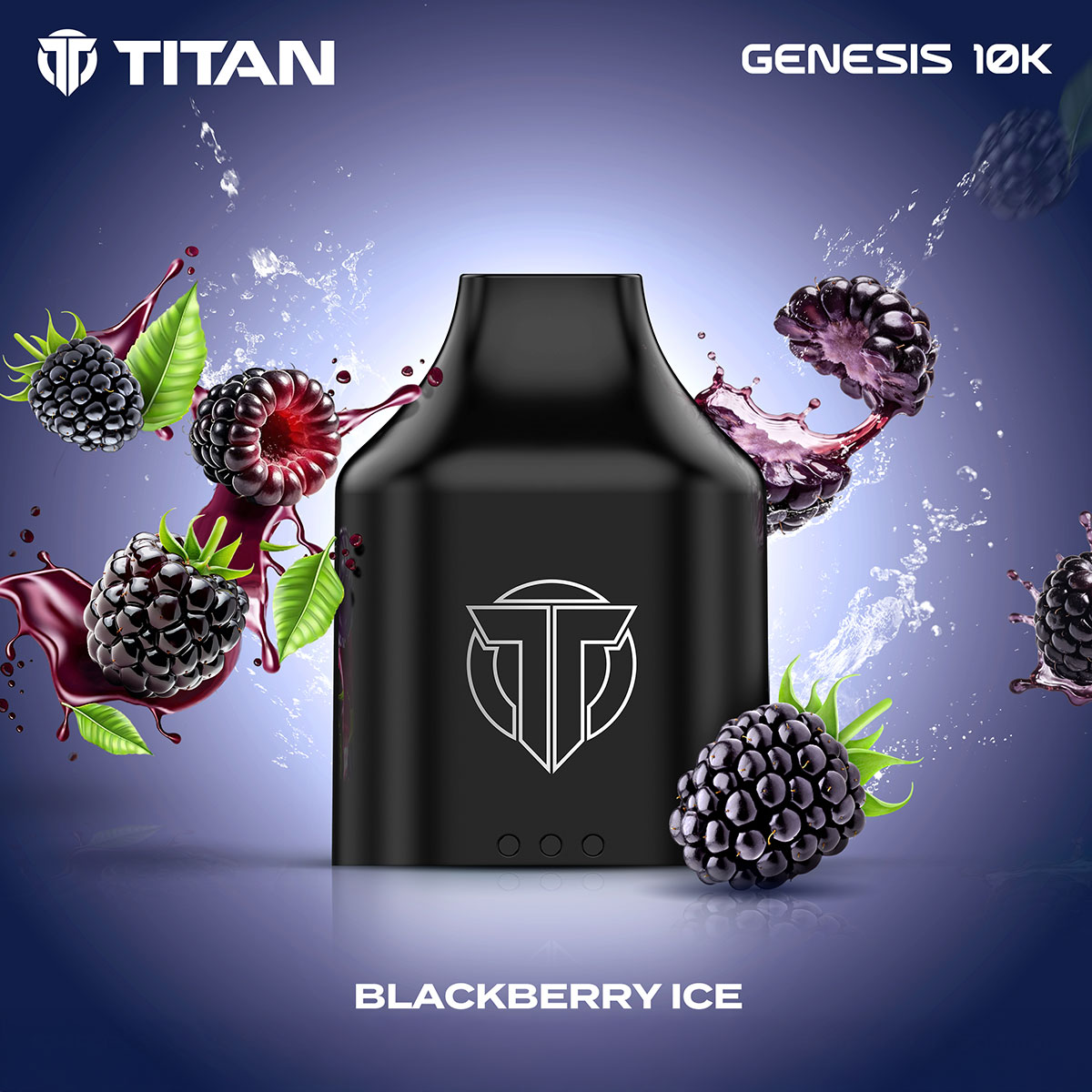 Titan Genesis 10K Prefilled Pod Blackberry Ice 10ml