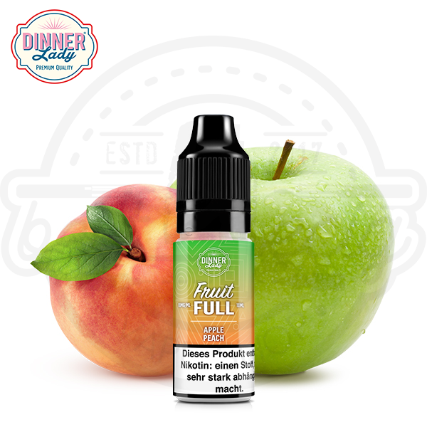 dinner_lady_eliq_apple_peach_600x600_best4ecig Dinner Lady Fruit Full NicSalt Apple Peach 10ml