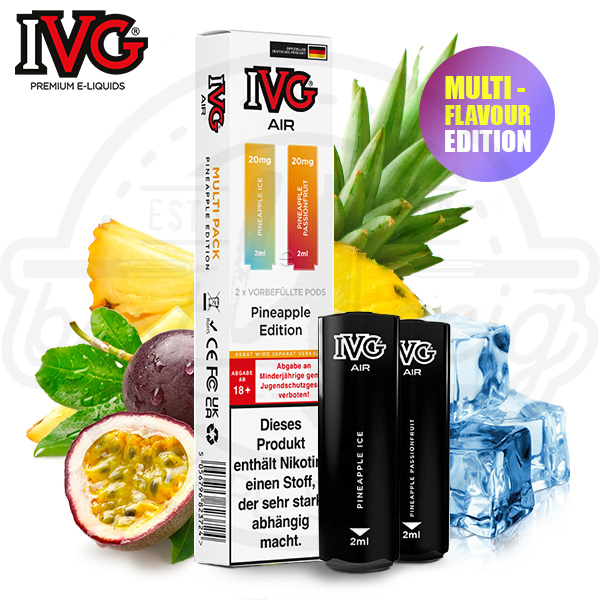 ivg_air_pods_pineapple_edition_600x600_best4ecig IVG Air Multi Flavour Pods Pineapple Edition NicSalt 2x 2ml