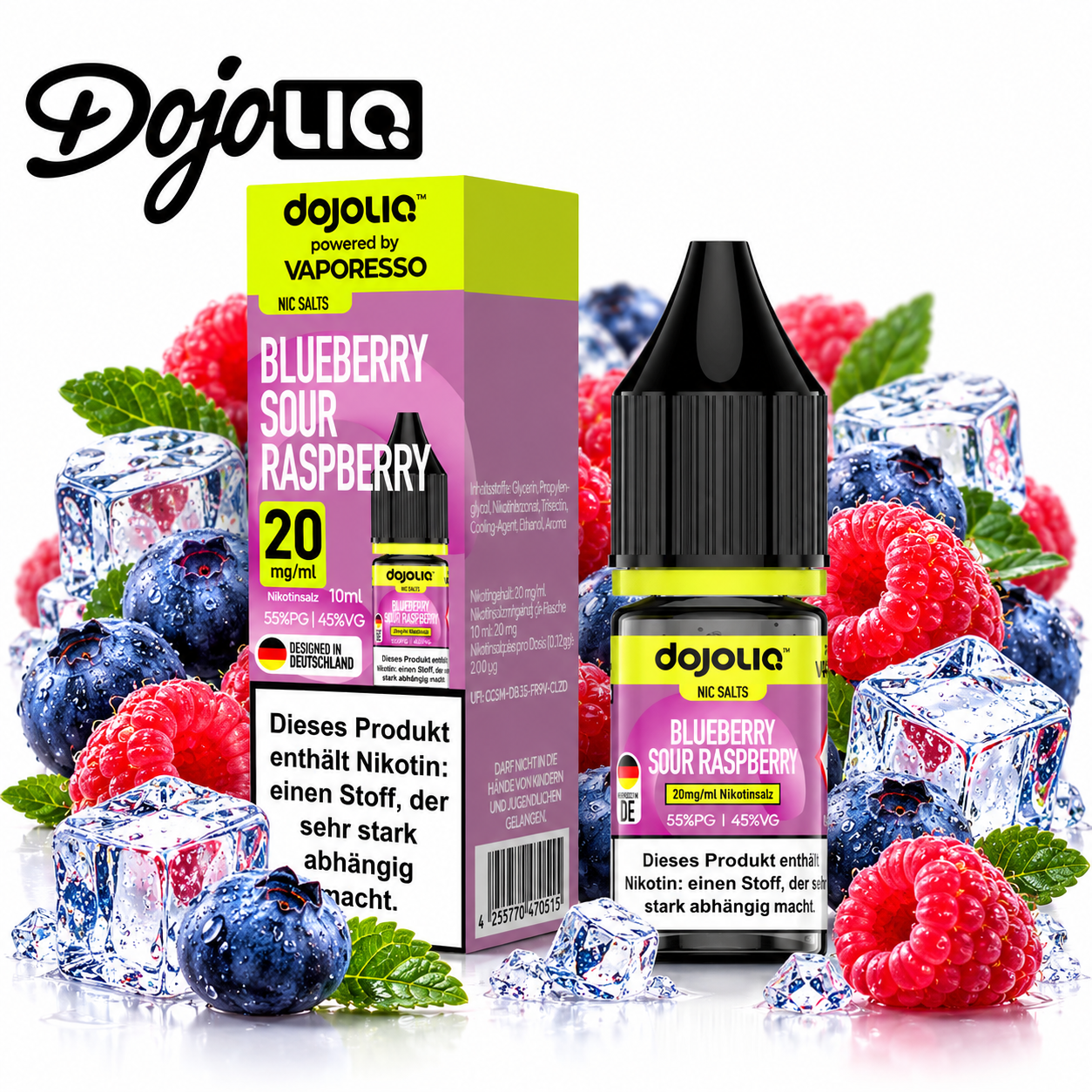 Dojoliq NicSalt Blueberry Sour Raspberry 10ml