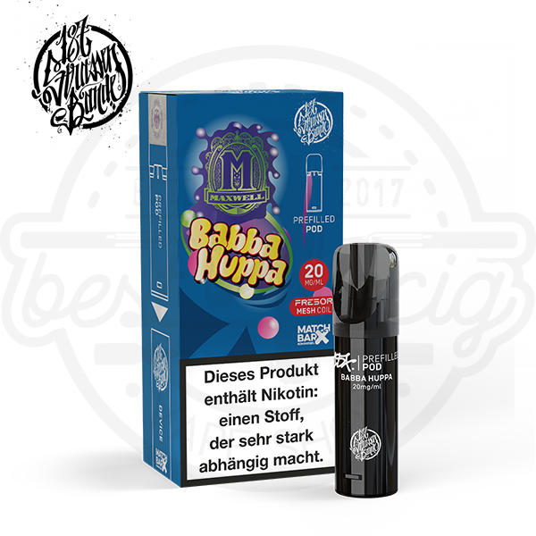 187_strassenbande_prefilled_pod_babba_huppa_600x600_best4ecig 187 Strassenbande Prefilled Pod Babba Huppa 2ml