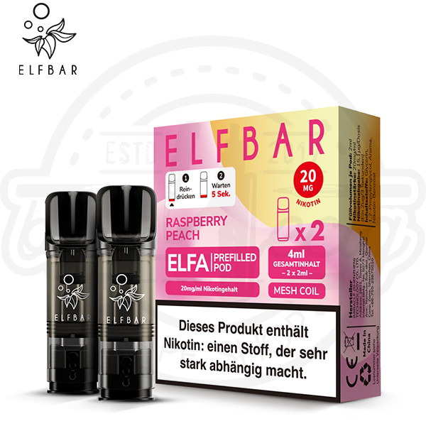 Elfbar ELFA Pods Raspberry Peach