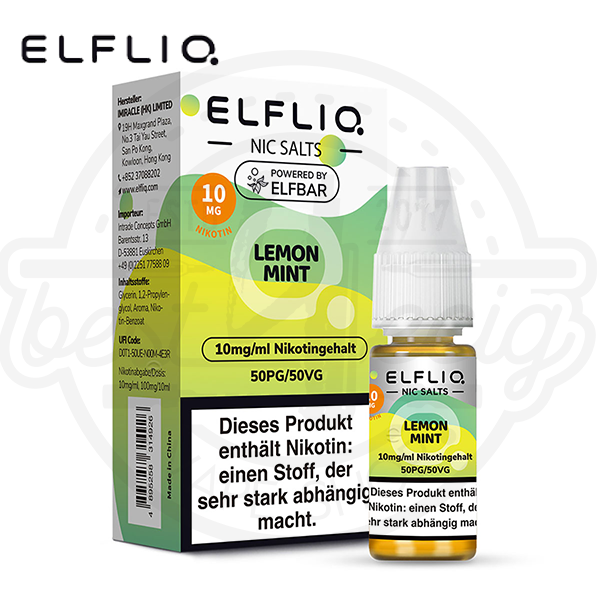 Elfbar Elfliq NicSalt Lemon Mint 10ml