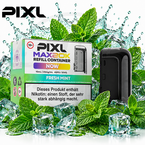 PIXL MAX 20K Refill Container Fresh Mint 10ml