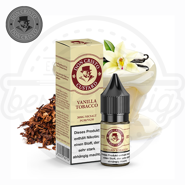 don_cristo_nicsalt_custard_600x600_best4ecig Don Cristo NicSalt Vanilla Tobacco10ml
