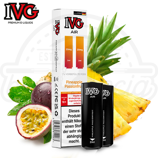 ivg_air_pods_pineapple_passionfruit_600x600_best4ecig IVG Air Pods Pineapple Passionfruit NicSalt 2x 2ml