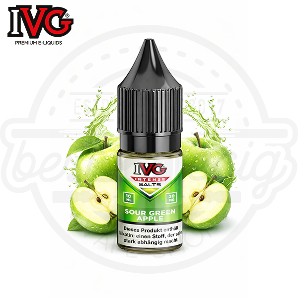 IVG Intense NicSalt Sour Green Apple 10ml