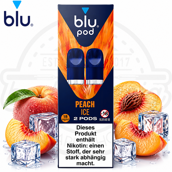 blu Pod Peach Ice 18mg