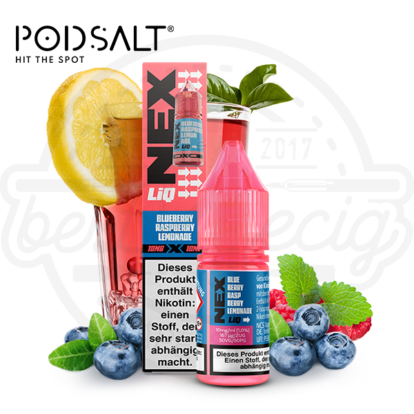 Pod Salt NexLiq NicSalt Blueberry Raspberry Lemonade 10ml