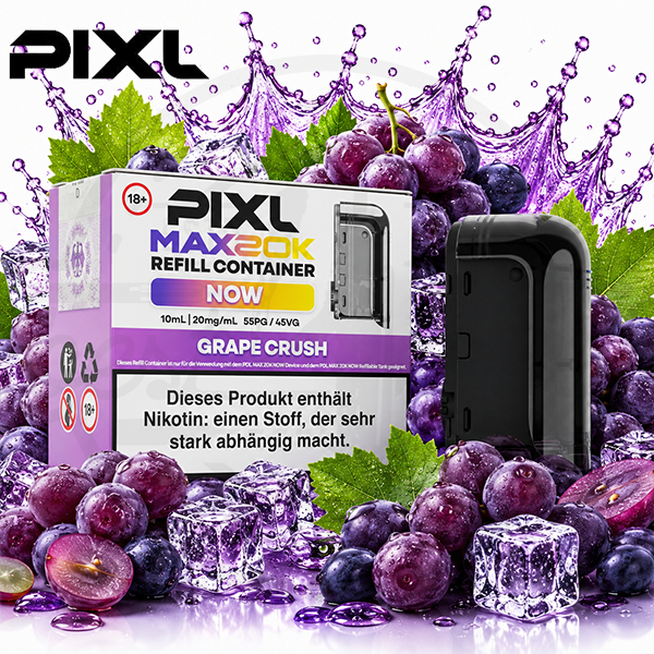 PIXL MAX 20K Refill Container Grape Crush 10ml