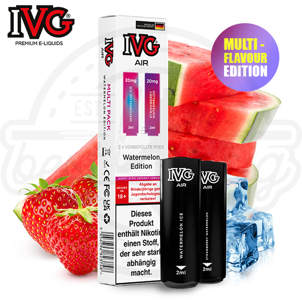 ivg_air_pods_watermelon_edition_600x600_best4ecig IVG Air Multi Flavour Pods Watermelon Edition NicSalt 2x 2ml