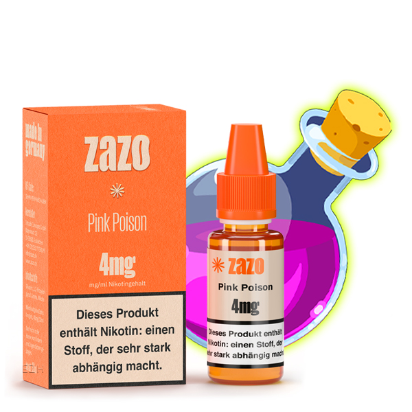 zazo-classics-liquid-pink-poison-4mg-best4ecig Zazo E-Liquid Pink Poison 10ml