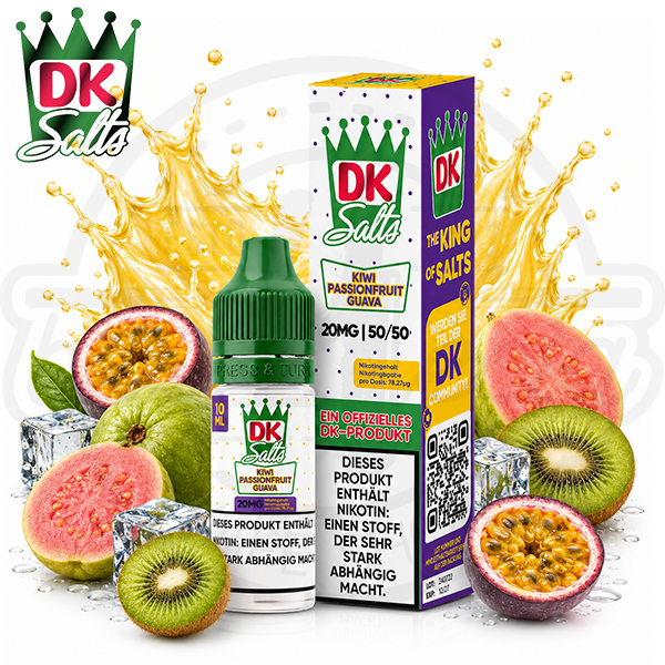 DK Salts Nicsalt Kiwi Passionfruit Guava 10ml