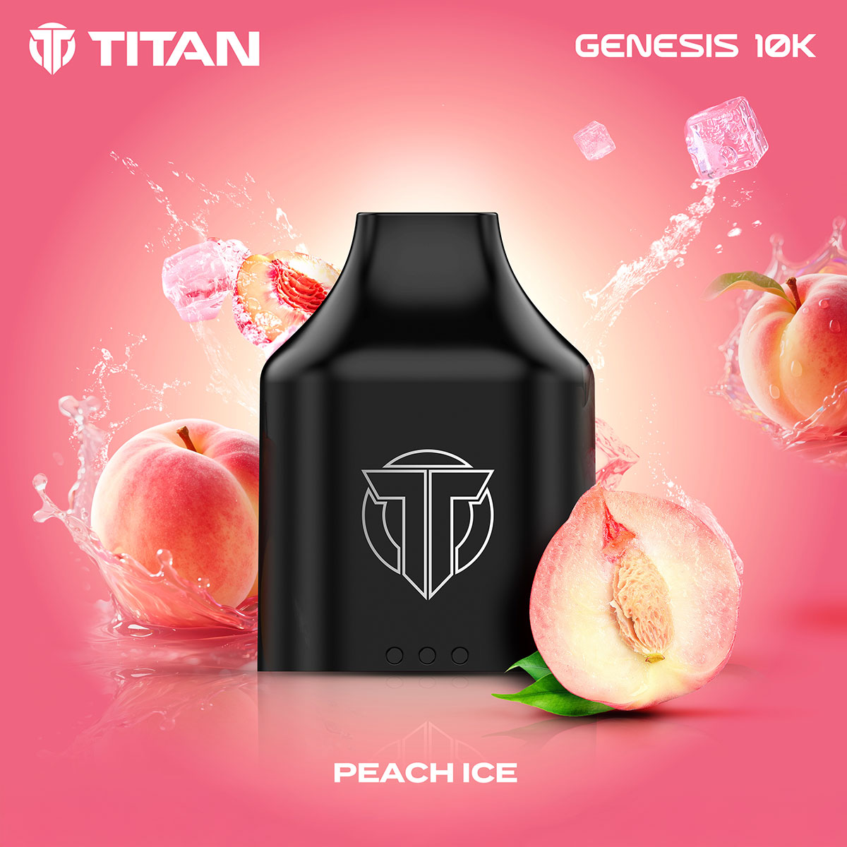 Titan Genesis 10K Prefilled Pod Peach Ice 10ml