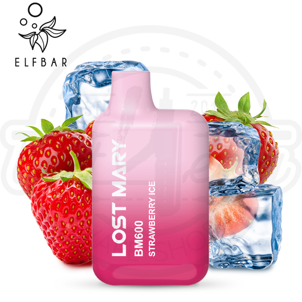 elfbar_lost_mary_strawberry_ice_600x600_best4ecig Lost Mary BM600 Einweg Vape - Strawberry Ice