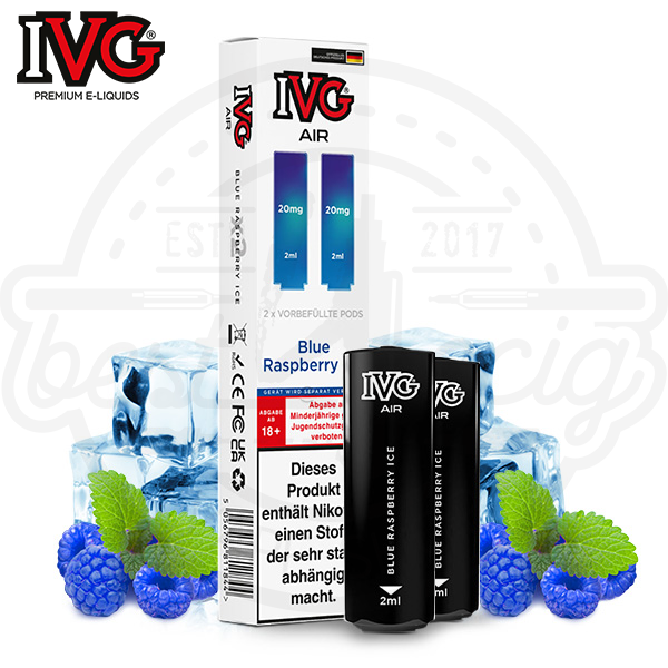 ivg_air_pods_blue_raspberry_ice_600x600_best4ecig IVG Air Pods Blue Raspberry Ice NicSalt 2x 2ml