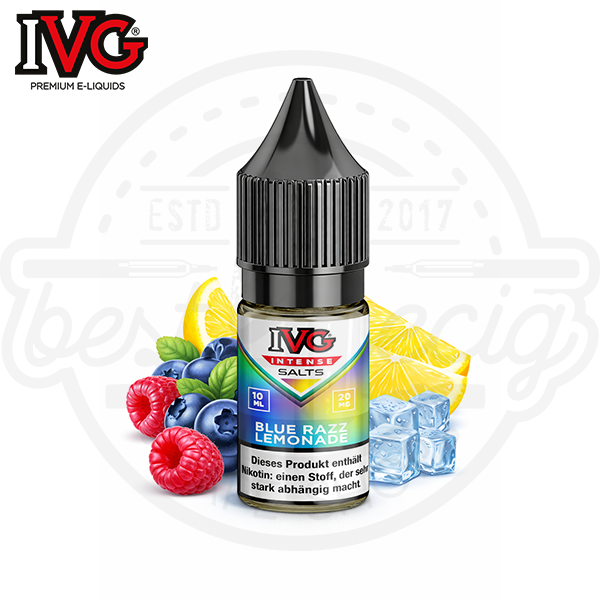 IVG Intense NicSalt Blue Razz Lemonade 10ml