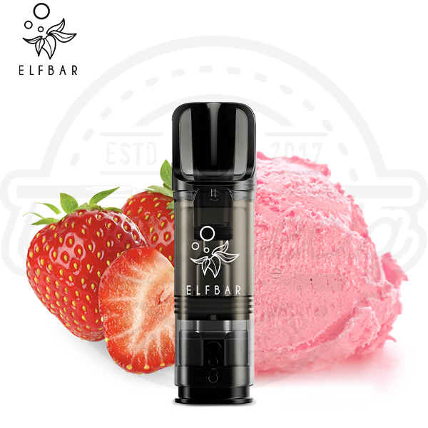 elfbar_elfa_cp_pod_strawberry_icecream_best4ecig Elfbar ELFA CP Pod Strawberry Ice Cream NicSalt 2x 2ml