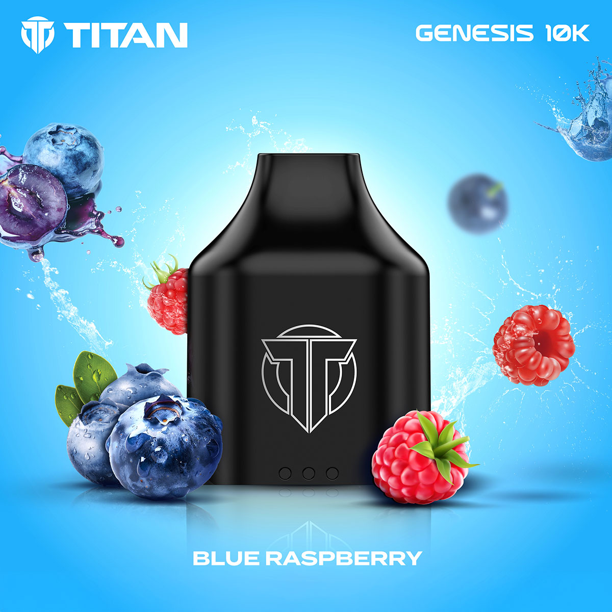 Titan Genesis 10K Prefilled Pod Blue Raspberry 10ml