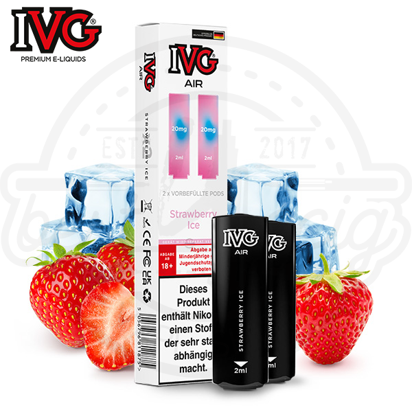 ivg_air_pods_strawberry_ice_600x600_best4ecig IVG Air Pods Strawberry Ice NicSalt 2x 2ml