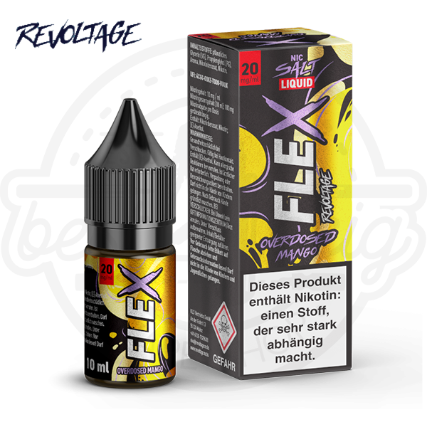 revoltage_flex_nicsalt_mango_600x600_best4ecig Revoltage Flex Overdosed NicSalt Mango 10ml