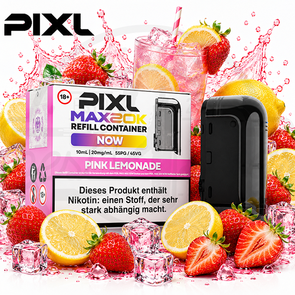 PIXL MAX 20K Refill Container Pink Lemonade 10ml