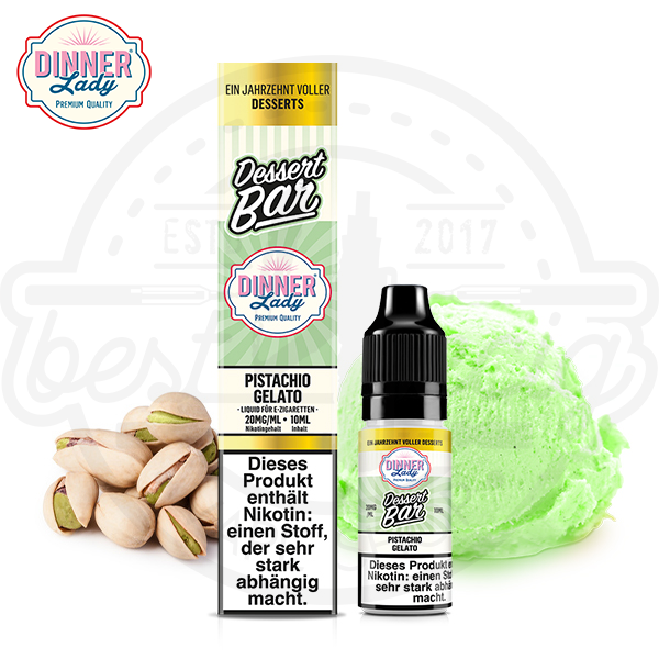 Dinner Lady Dessert Bar NicSalt Pistachio Gelato 10ml
