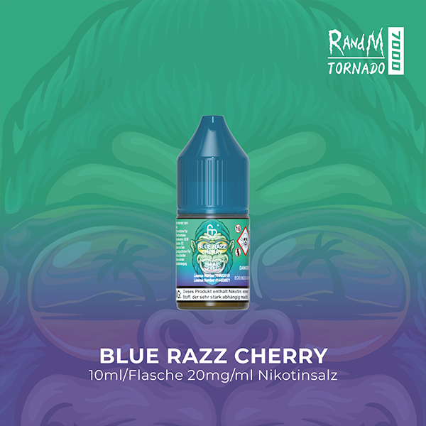 bluerazz-cherry RandM Tornado NicSalt Blue Razz Cherry 10ml