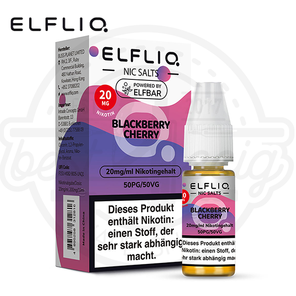 Elfbar Elfliq NicSalt Blackberry Cherry 10ml
