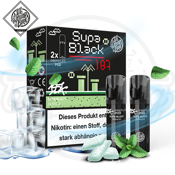 187 Prefilled Pods Supa Black 20mg