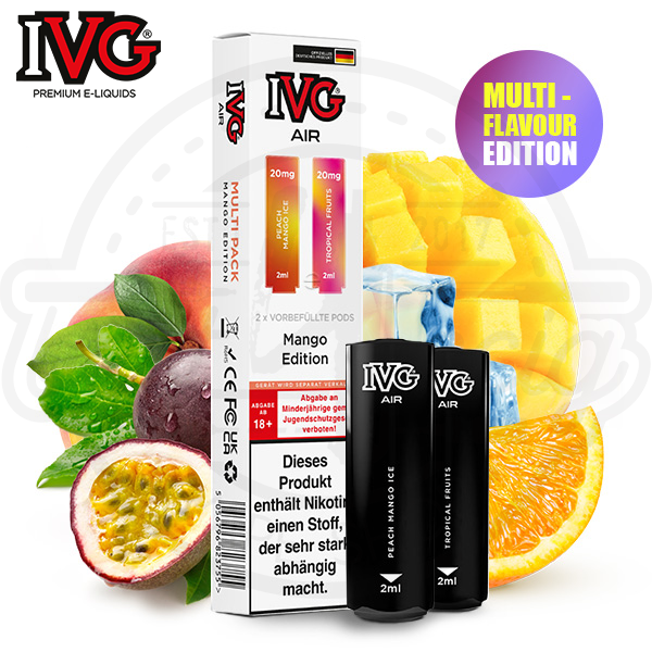 ivg_air_pods_mango_edition_600x600_best4ecig IVG Air Multi Flavour Pods Mango Edition NicSalt 2x 2ml
