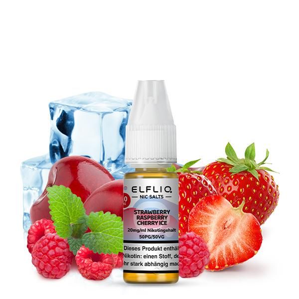 Elfbar Elfliq NicSalt Strawberry Raspberry Cherry Ice 10ml