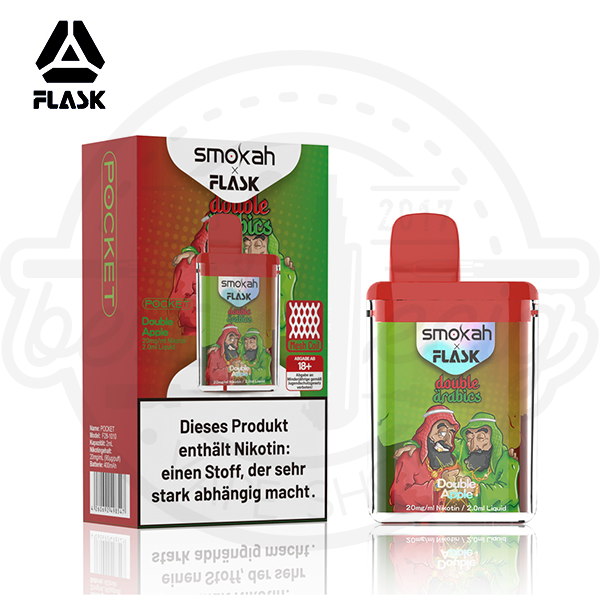 Flask X Pocket Einweg Vape - Double Arabics 20mg