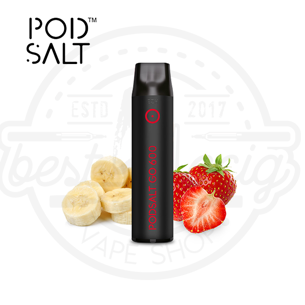 Pod Salt Go 600 Einweg Vape Pen - Strawberry Banana Nikotinsalz 20mg