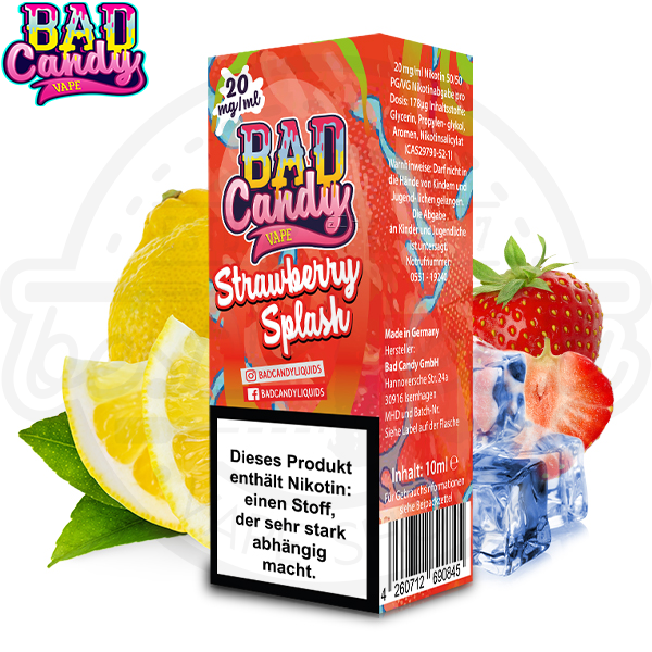 Bad Candy NicSalt Strawberry Splash 10ml
