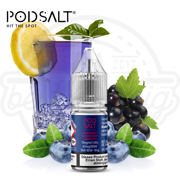 Pod Salt XTRA NicSalt Blueberry Blackberry Lemonade 10ml