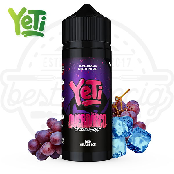 Yeti Overdosed Aroma Red Grape Ice 10ml