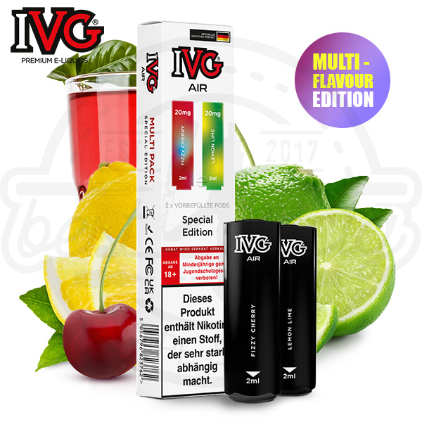 IVG Air Multi Flavour Pods Special Edition NicSalt 2x 2ml