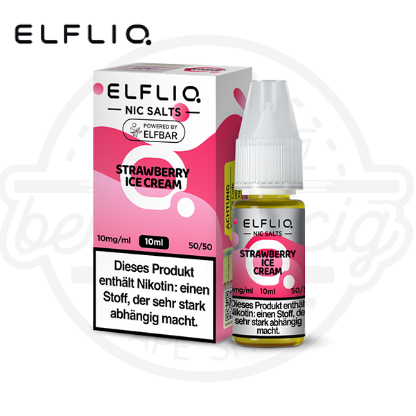Elfbar Elfliq NicSalt Strawberry Ice Cream 10ml